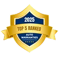 2025 Top 5 Ranked Auto Warranties award badge